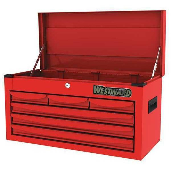 Westward Powder Coated Red,Light Duty,Top Chest 48RJ70 Westward Powder Coated Red,Light Duty,Top Chest 48RJ70