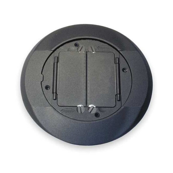 Box Cover, Floor Box Type, 2 Gang, Aluminum, Flush Cover Type