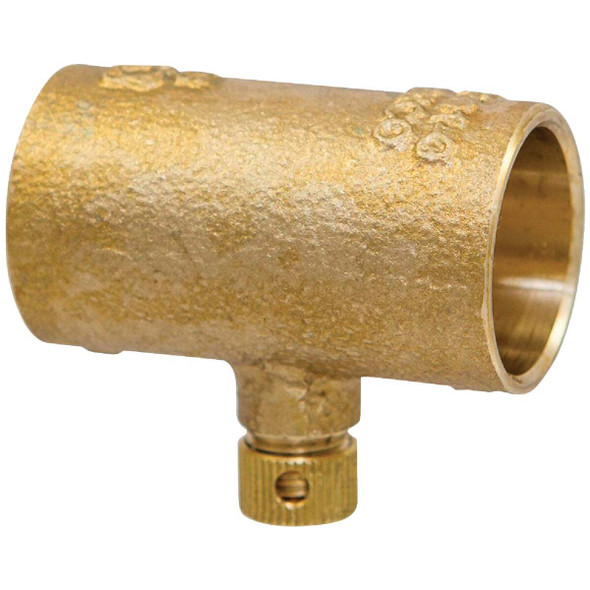NIBCO 1/2 In. x 1/2 In. Copper Coupling with Drain Cap C00000LC