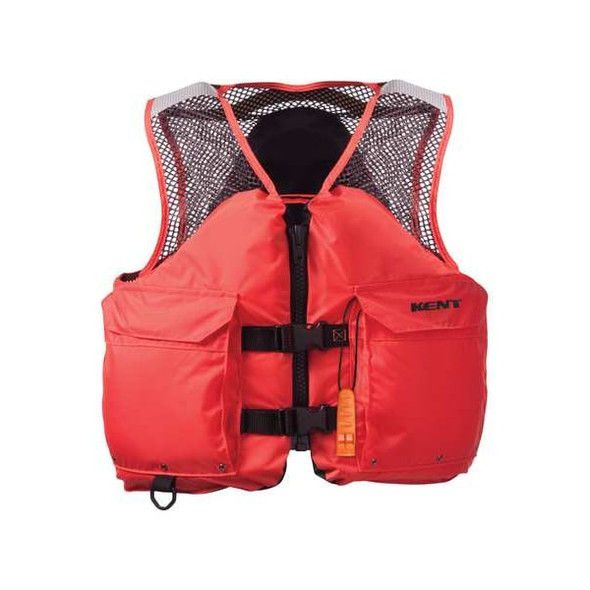 Kent Safety Life Jacket,L,15.5lb,Foam,Orange 150800-200-040-20