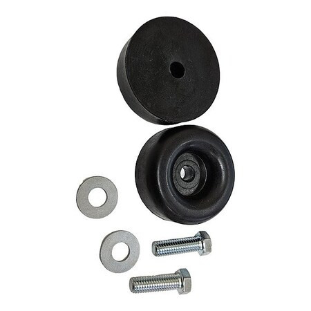 Jarke 1 in H Rubber Rubber Pads For Rolling Steel Ladders RB