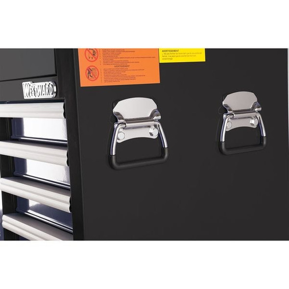 Westward WESTWARD Top Chest, 11-Drawers, Powder Coated Black, 41.5" W x 18.5" D x 27" H 32H840