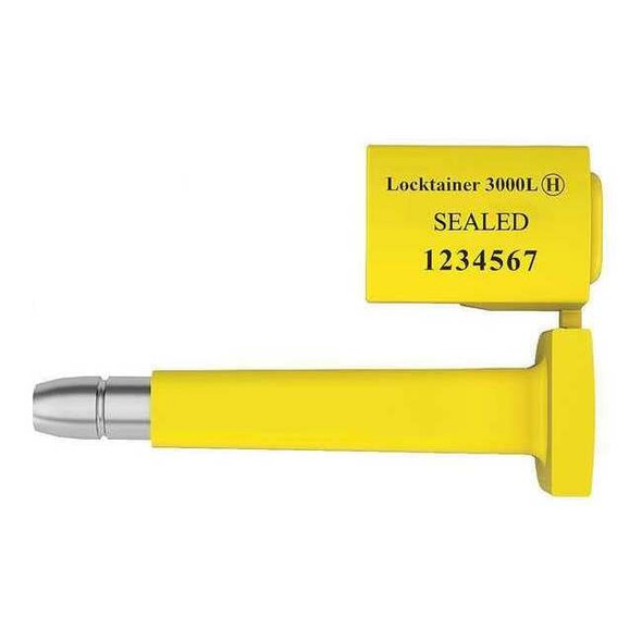 Universeal Bolt Seal 3-1/2" x 21/64", Steel, Yellow, Pk50 L3000 L YELLOW50