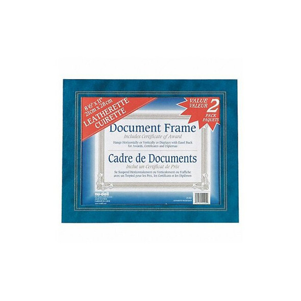 Nudell Leatherette Frame 8.5x11 Blue,PK2 21201