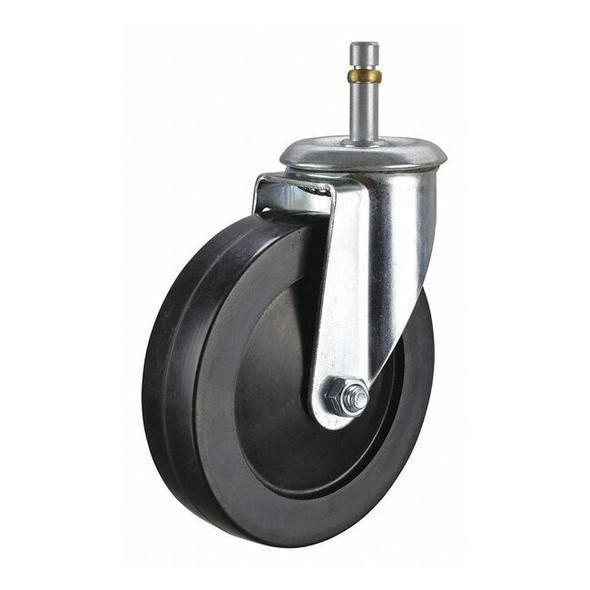 Manufacturer Varies Swivel Stem Caster,Rubber,5 in.,200 lb. P12S-R050D-SG2
