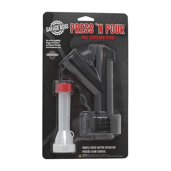 Garage Boss Rigid Spout, Plastic, Black, 2.5 in Dia. GB410
