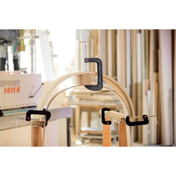 Bessey Quick Release C-Clamp, 3-1-2", Iron, 1200lb QRCC3