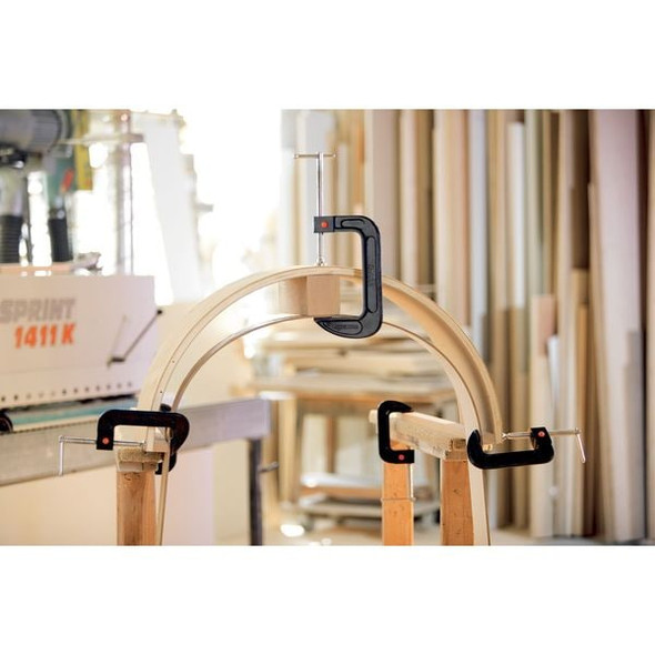 Bessey Quick Release C-Clamp, 3-1/2", Iron, 1200lb QRCC3