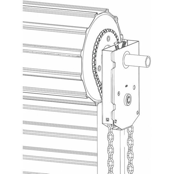 American Garage Door Supply Chain Hoist, Manual, 15 ft to 18 ft CH401RDJR516 American Garage Door Supply Chain Hoist, Manual, 15 ft to 18 ft CH401RDJR516