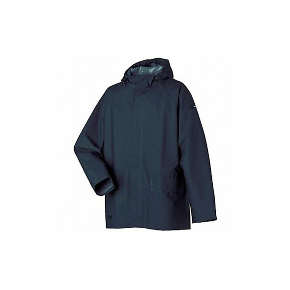 Helly Hansen Rain Jacket, PVC/Polyester, Navy, 2XL 70129_590-2XL