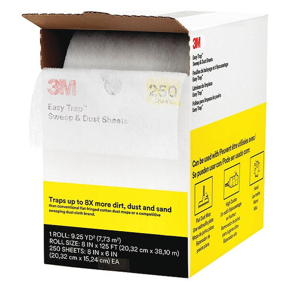 3m Easy Trap Duster Cloth 8" x 30 ft., White 59152W
