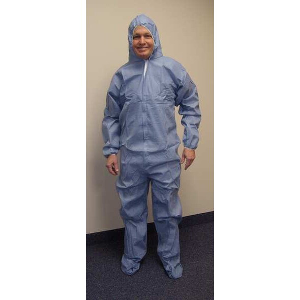 International Enviroguard Disposable Coverall,Blue,XL,PK25 9019-XL International Enviroguard Disposable Coverall,Blue,XL,PK25 9019-XL