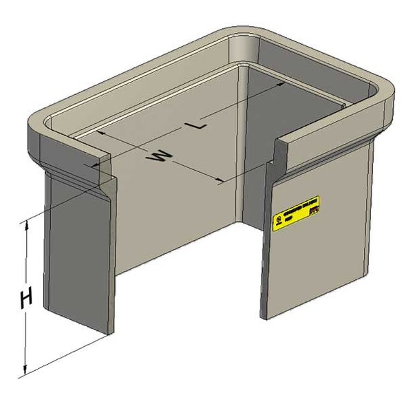 Quazite Underground Enclosure,15,000 lb.,8-1/2"L PC0608Z80017