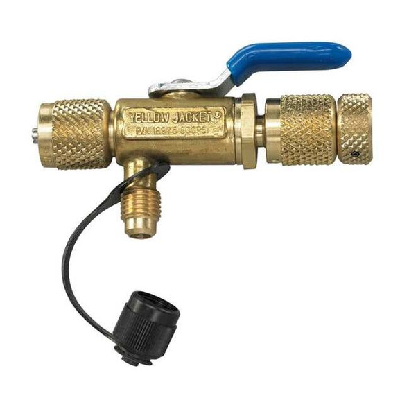 Yellow Jacket Valve Core Remover, 8 1/2 in L, Brass 18975