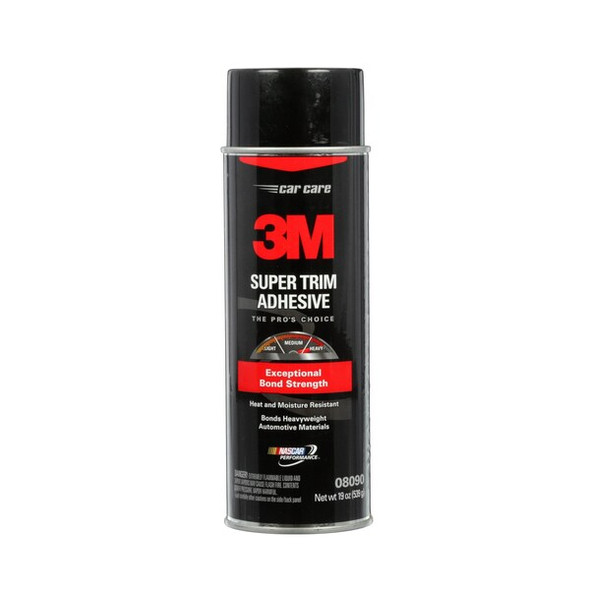 3m Spray Trim Adhesive, 8090 Series, Yellow, 19 oz, Aerosol Can 08090