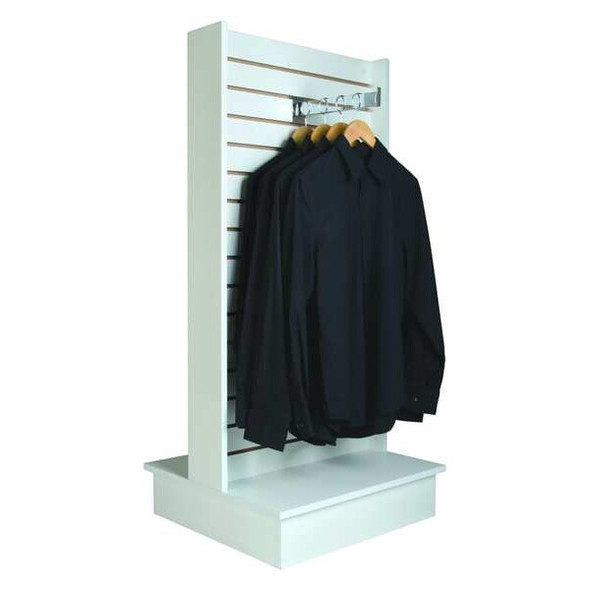 Econoco Slatwall Merchandiser 24"L, Matte,White WDSWH24WH