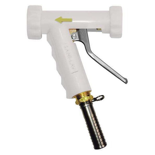 Sani-Lav Spray Nozzle, 3/4" Female, 150 psi, 5.3 gpm, White N81W20