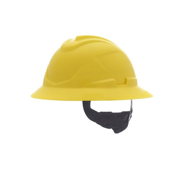V-Gard C1 Full Brim, Non-Vented, Fas-Trac III, Type 1, Class E, Yellow