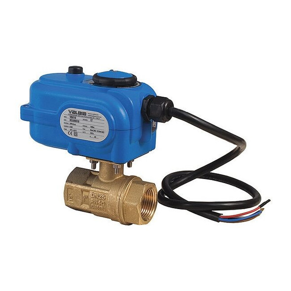 Bonomi Electric 2-Way Ball Valve,3/4",Brass 8E864LF-003-3/4"