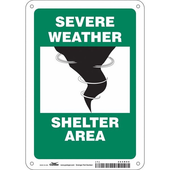 Condor Safety Sign,10 in x 7 in,Aluminum 465R99 Condor Safety Sign,10 in x 7 in,Aluminum 465R99