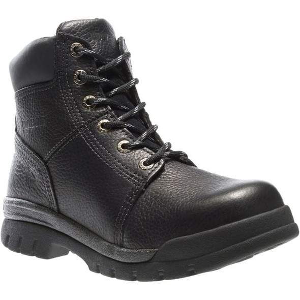 Wolverine Men's 6-Inch Work Boot, 9 1/2 XW, Steel Toe, 6 in H, Black, W04714 W04714