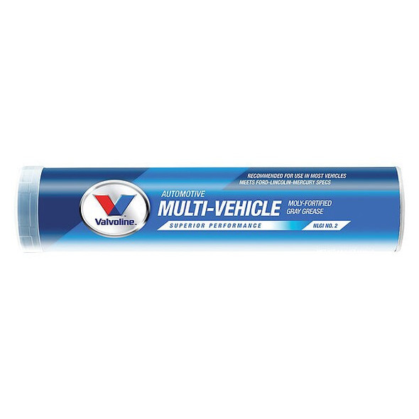 Valvoline 14.1 oz Grease Cartridge, Moly-Fortified Gray Grease VV63310