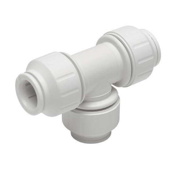 John Guest Adapter,1/2 In CTS,PEX,White PEI0220