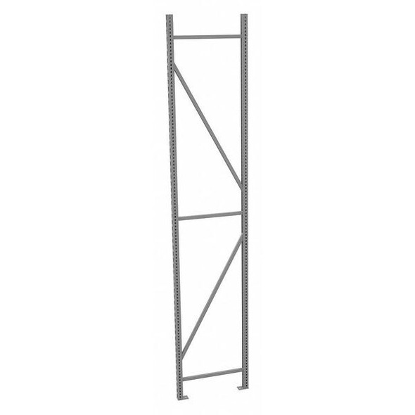 Tennsco Upright Frame, 24 in D, 1 3/4 in W, Gray BUF-24120