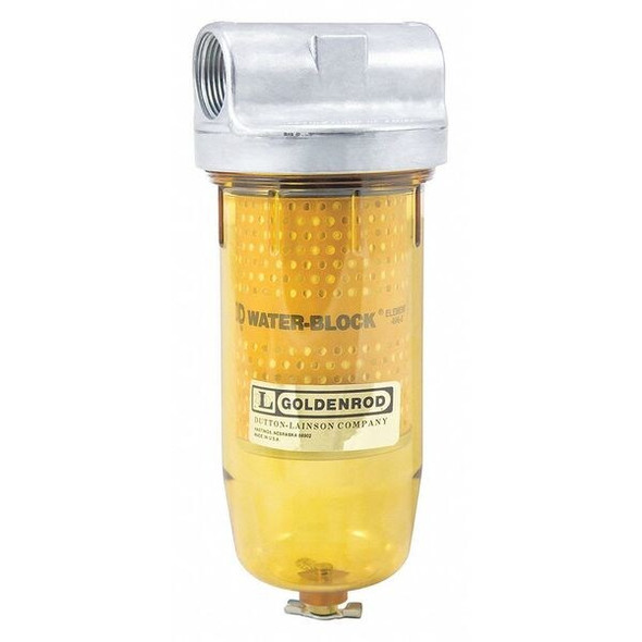 Goldenrod Fuel Filter,4-5/16 x 9-1/2 In 496