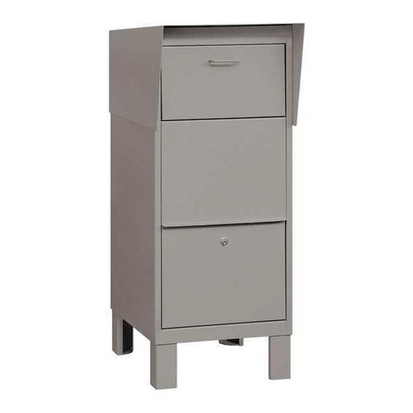Courier Box, Primer, Powder Coated, 1 Doors, Free Standing, Private