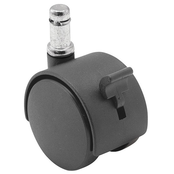 40mm Non-Marking Nylon Swivel Caster, Side Brake, Loads Up To 40 lb