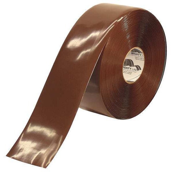 Industrial Safety Floor Marking Tape Vinyl Brown, 4" W x 100 ft. L, 50 mil Thick