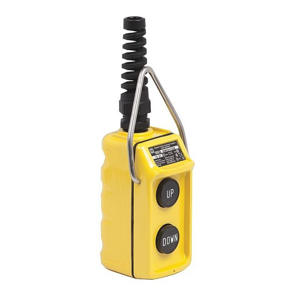 Pendant Control Station, Dead End, 2 Button, Blk