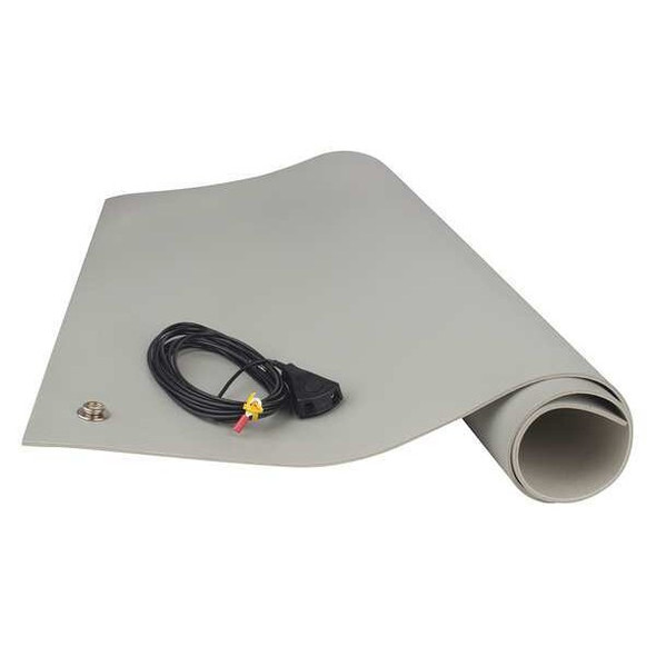 Scs Dissipative Floor Mat,Gray,4 x 6 ft. 8203