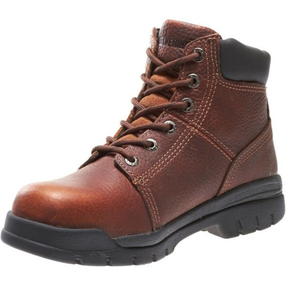 Men's 6-Inch Work Boot, 10 1-2 M, Steel Toe, 6 in H, Walnut, W04713
