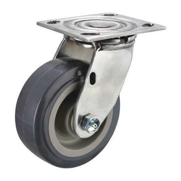 Manufacturer Varies Swivel Plate Caster,750 lb.,Delrin,Gray P21SX-UP050D-14