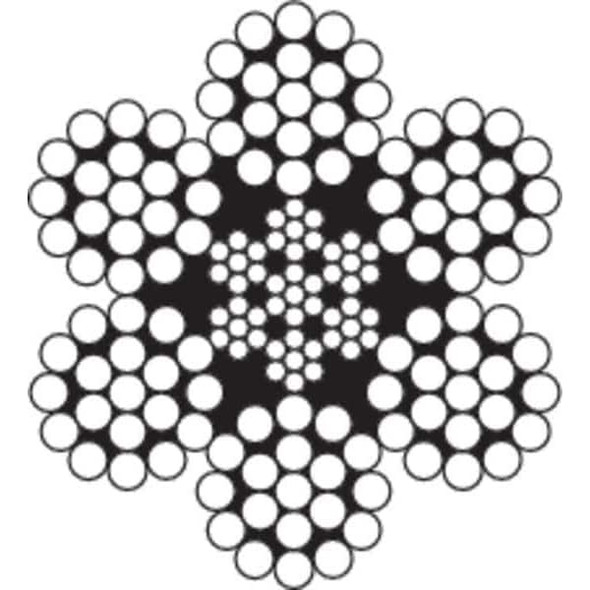 Manufacturer Varies Cable,1/2 In,L 50 Ft,WLL 4560 Lb 2TAT3