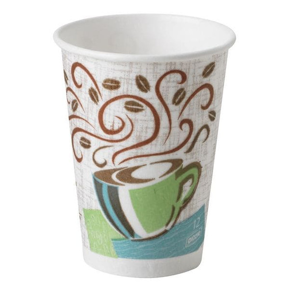 Dixie Disposable Hot cup 12 oz. White, Paper, Pk1000 5342CD