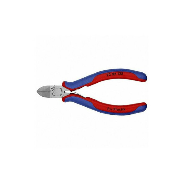 Knipex 5 in 72 Diagonal Cutting Plier Flush Cut Oval Nose Uninsulated 72 02 125