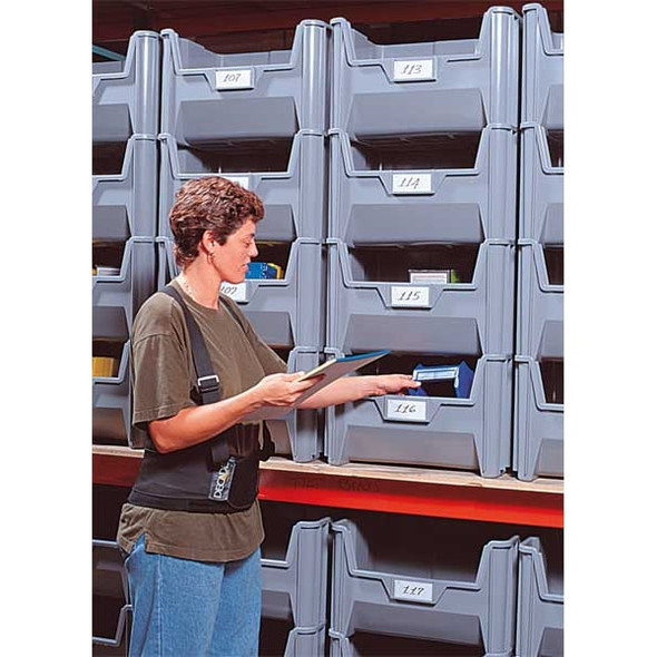 Quantum Storage Systems Bin, 15.25 in L, 19.875 in W, Plastic QGH700BR