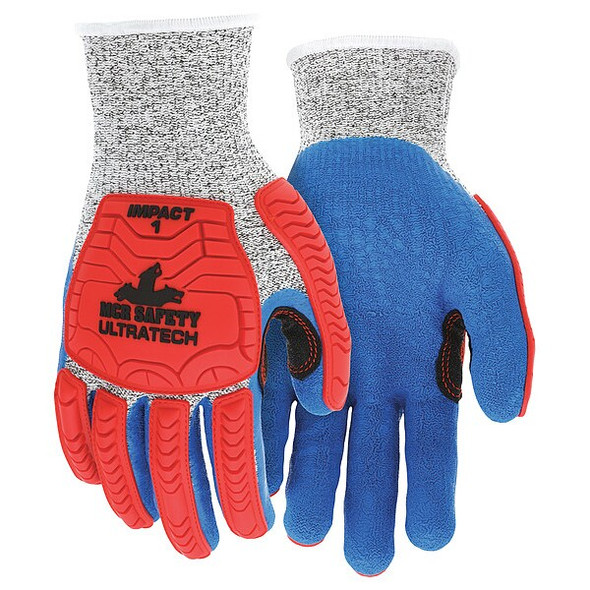 Mcr Safety Coated Gloves,L,knit Cuff,PK12 UT1951L Mcr Safety Coated Gloves,L,knit Cuff,PK12 UT1951L