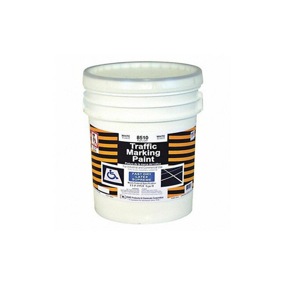 Rae Traffic Zone Marking Paint,5 gal,White 8510 Rae Traffic Zone Marking Paint,5 gal,White 8510