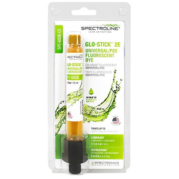 Spectroline Fluorescent Dye,Amber,0.5 oz,Cartridge SPE-GS2E-CS