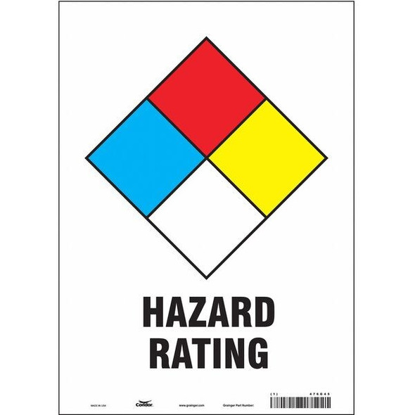 Condor Safety Sign,10" Wx14" H,0.004" Thickness 476G45 Condor Safety Sign,10" Wx14" H,0.004" Thickness 476G45
