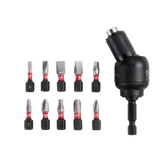 Milwaukee Tool SHOCKWAVE 30 Degree KNUCKLE Pivoting Bit Holder -11PC 48-32-2301