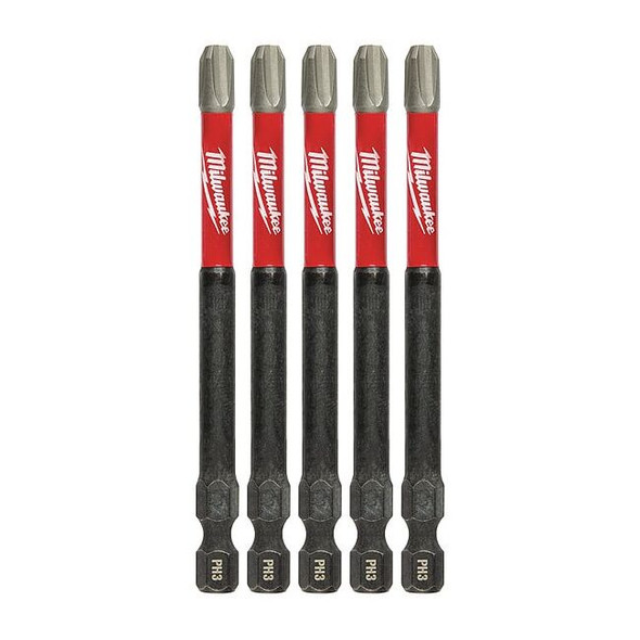 3-1/2 in. Phillips No 3 SHOCKWAVE Impact Duty Power Bit (5 pk)