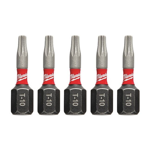Milwaukee Tool DriverBit,L:1",BitSize:T10 48-32-4627