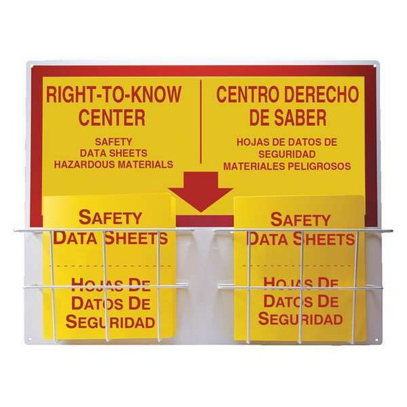 Accuform Right to Know Center, Aluminum, 30 in W, 24 in H SBZRS335