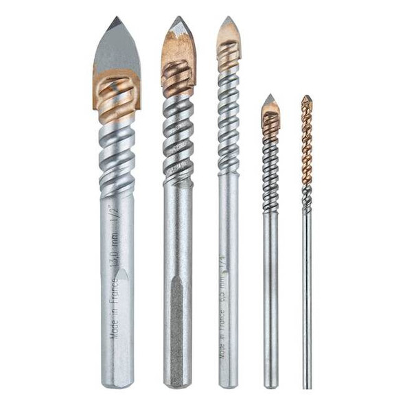 Makita 5 Pc. Assorted Glass & Tile Bit Set B-68993
