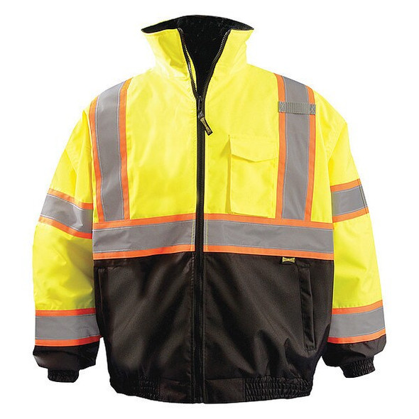 Occunomix Jacket, Polyester, Class 3 R, Yellow, 3XL LUX-350-JB2-Y3X